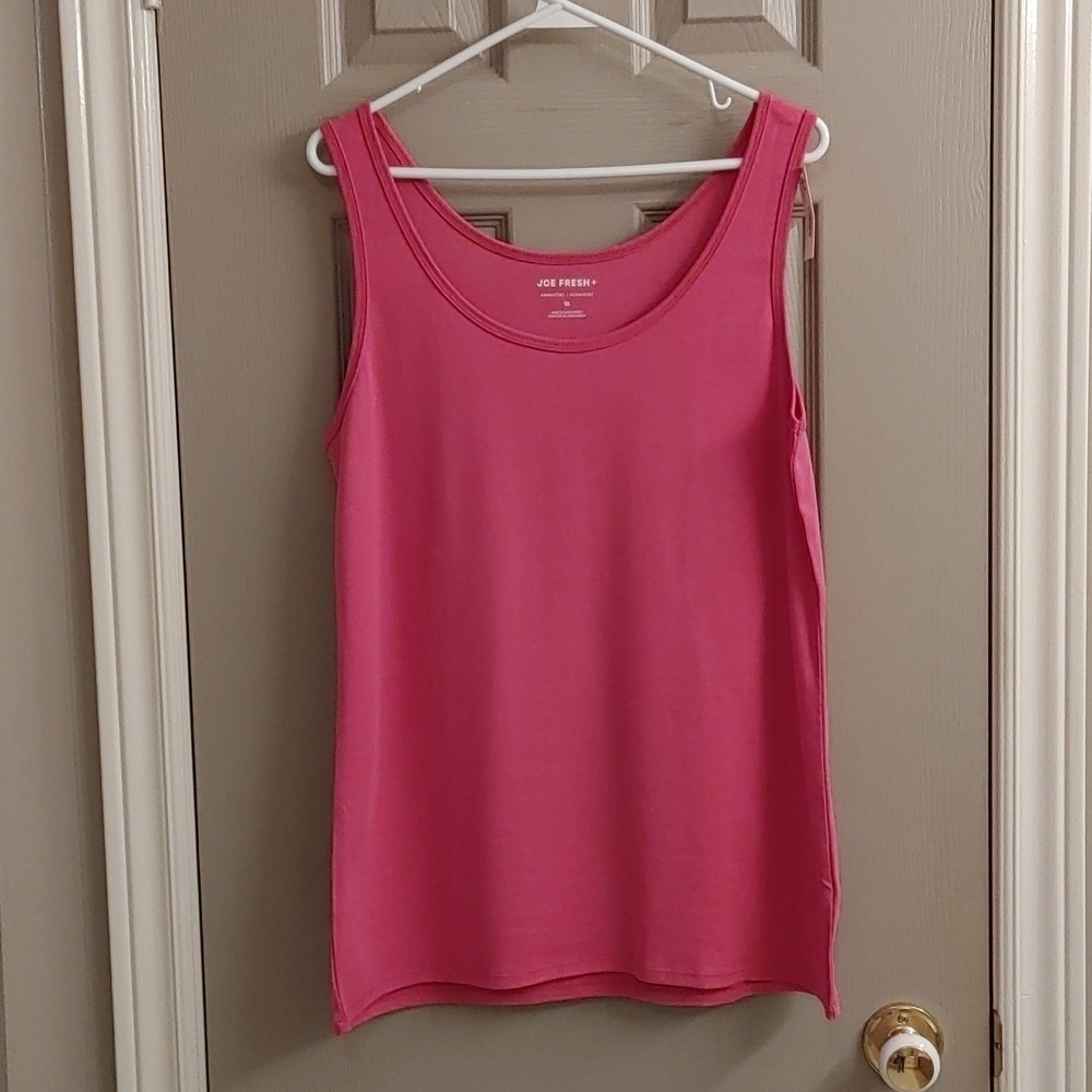 NWT JOE FRESH HOT PINK TANK TOP 1X